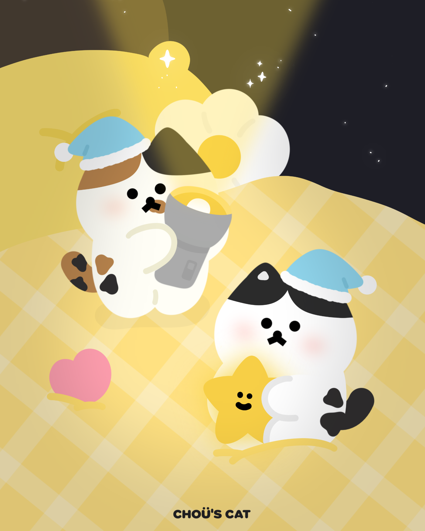夜晚燈光喵